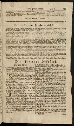 633-676, Der Prophet Hesekiel
