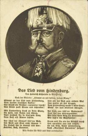Das Lied vom Hindenburg.
