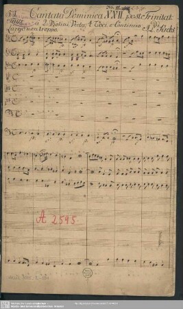 Seid barmherzig wie auch euer Vater barmherzig ist - Mus.3025-E-501 : V (4), Coro, orch, bc; Krebs-WV 112