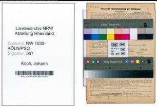 Entnazifizierung Johann Koch , geb. 02.02.1897 (Lokheizer)