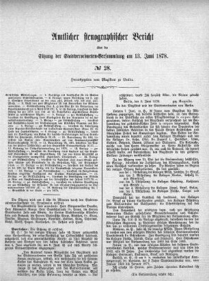No 28, 13. Juni 1878