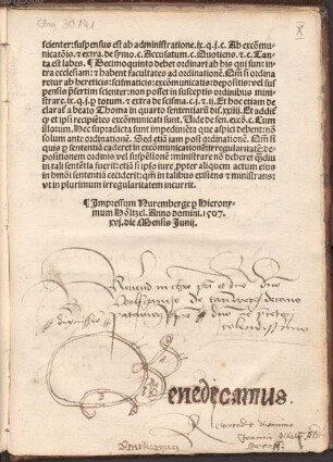 Handschriftliche Partien nach gedrucktem Teil - BSB Clm 30141