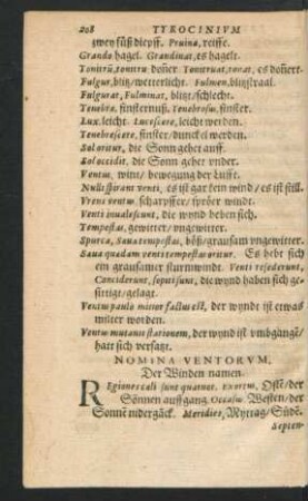 Nomina Ventorum.