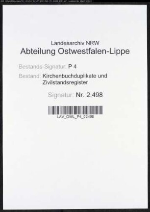 Kirchenbuchduplikat der evangelischen Gemeinde Rönsahl (GHT 1819-1820, GHT 1822-1874). (Gemeinde: Rönsahl, evangelische Gemeinde)