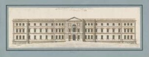 Fischer, Carl von; Paris (Frankreich); Louvre - Seitenfassade (Ansicht)
