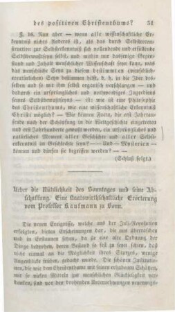 31-41 Ueber die Nützlichkeit des Sonntages und seine Abschaffung : eine staatswirtschaftliche Erörterung