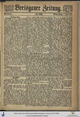 Nr. 126-150 (Juni 1871)