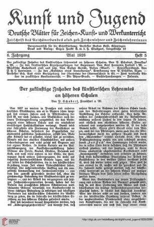 Heft 5 (Mai 1926)