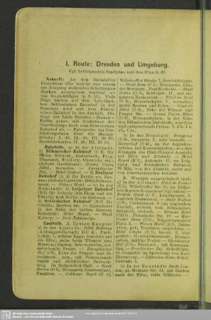 1. Route: Dresden und Umgebung