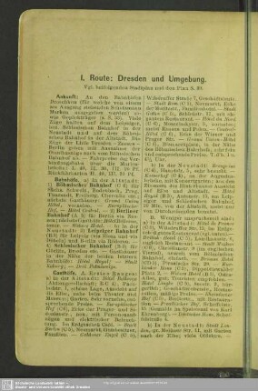 1. Route: Dresden und Umgebung