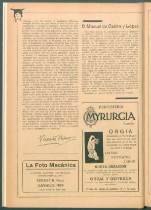 [Necrología de] D. Manuel de Castro y López