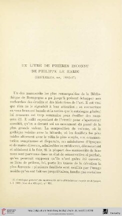 Un livre de prières inconnu de Philippe le Hardi