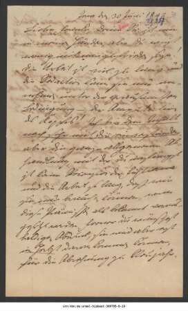 Brief von Fries an Friedrich Francke