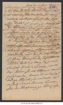 Brief von Fries an Friedrich Francke