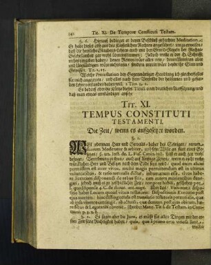 Tit. XI. Tempus Constituti Testamenti.