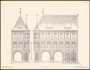 Fassadenentwürfe für Lübeck Das Ergebnis d. Wettbewerbes, ausgeschrieben d. d. Verein von Kunstfreunden zu Lübeck, bearb. v. Richard Landé, Leipzig 1901: Ansichten
