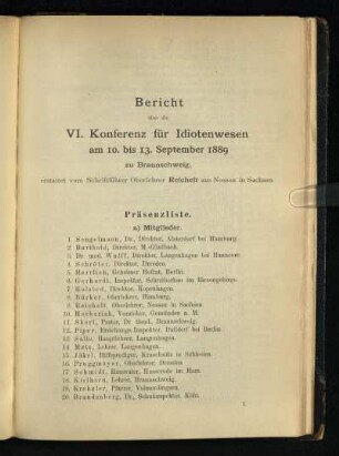 Präsenzliste