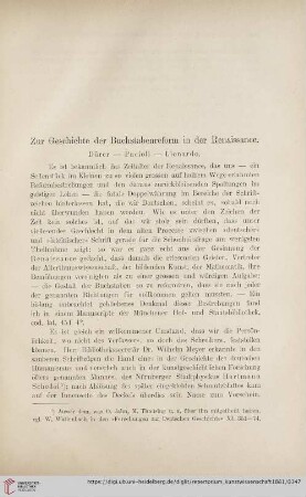 4: Zur Geschichte der Buchstabenreform in der Renaissance : Dürer, Pacioli, Lionardo