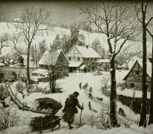 Winter im sächischen Dorf : Technikgeschichte | Grundlagen der Technik, Wissenschaft und Kultur | Kälte-, Vakuum- und Verdichtungstechnik