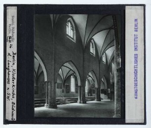 Berlin, Franziskaner-Klosterkirche : Südwand des Langhauses