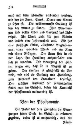 Von der Physionomie.