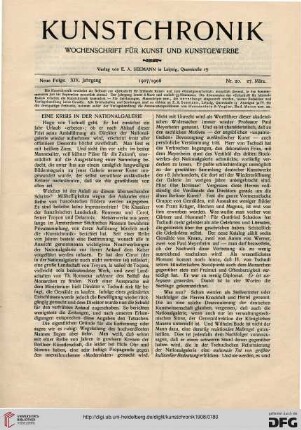 Heft 20 (27. März 1908)