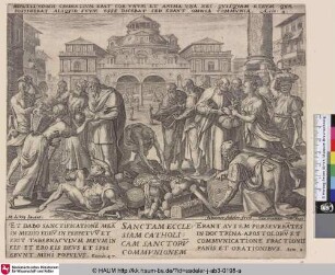 [SANCTAM ECCLESIAM CATHOLICAM, etc; Apostles healing the sick and receiving gifts]
