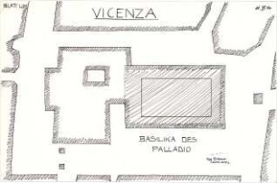 Eckert, Georg; München; Studienarbeiten - Basilika des Palladio in Vicenza (Lageplan)