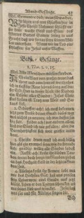 Buß-Gesänge.