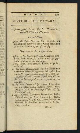 Histoire Des Pays-Bas.