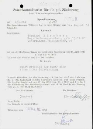 Kleeberg, Bernhard