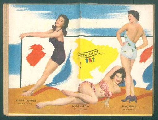 Elaine Stewart, Mara Corday, Julia Adams - [Ilustración] : Pebetas de PBT