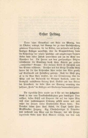 Erster Festtag