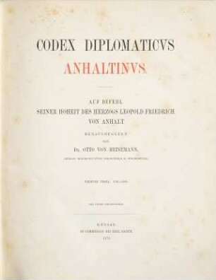 Codex diplomaticus Anhaltinus, 4. 1351 - 1380