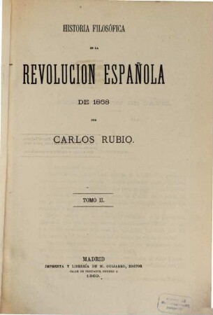 Historia filosófica de la Revolucion Española de 1868, 2