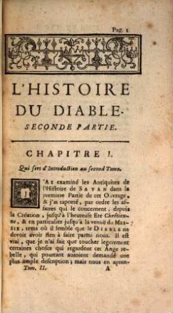 Histoire Du Diable : Traduit de l'Anglois, 2. Qui traite de la Conduite qu'il a tenue jusqu'à present, & des moiens dont il se fert pour venir à bout de ses Desseins
