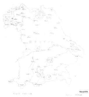Landkarte von Bayern