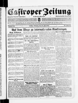 Castroper Zeitung : Rauxeler Neueste Nachrichten : Castroper Anzeiger : Bladenhorster Tageblatt : amtliches Veröffentlichungsblatt für den Landgerichtsbezirk Dortmund, für die Stadt Castrop und die Aemter Rauxel und Bladenhorst