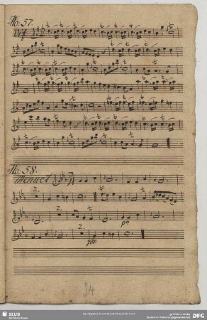 57. Anonymus, Stücke, G-Dur