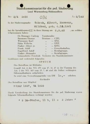 Schock, Albert