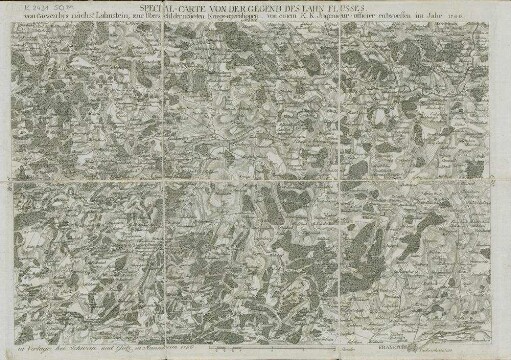 Special-Carte Von Der Gegend Des Lahn-Flusses. von Giesen bis nächst Lahnstein