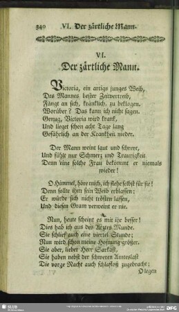 VI. Der zärtliche Mann