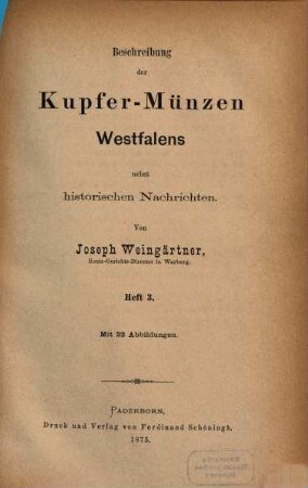 Beschreibung der Kupfer-Münzen Westfalens : nebst historischen Nachrichten, 3