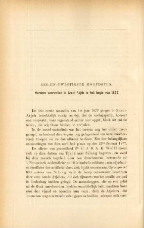Zes-en-twintigste hoofdstuk. Verdere voorvallen in Groot-Atjeh in het begin van 1877