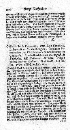 Collatio Iuris Communis.