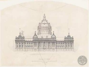 Parlament: Seitenansicht, 1:200