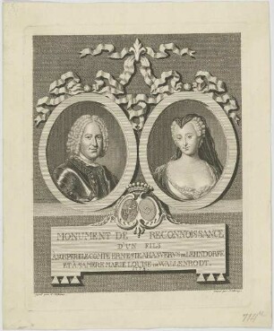 Doppelbildnis Erneste Ahasvervs de Lehndorff und Marie Louise de Wallenrodt