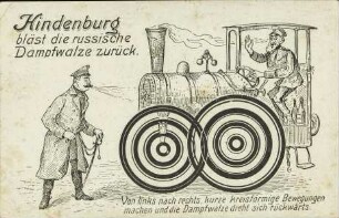 Hindenburg bläst die russische Dampfwalze zurück.