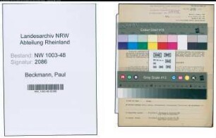 Entnazifizierung Paul Beckmann , geb. 23.04.1892 (Angestellter)