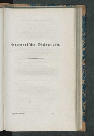 Dramatische Dichtungen